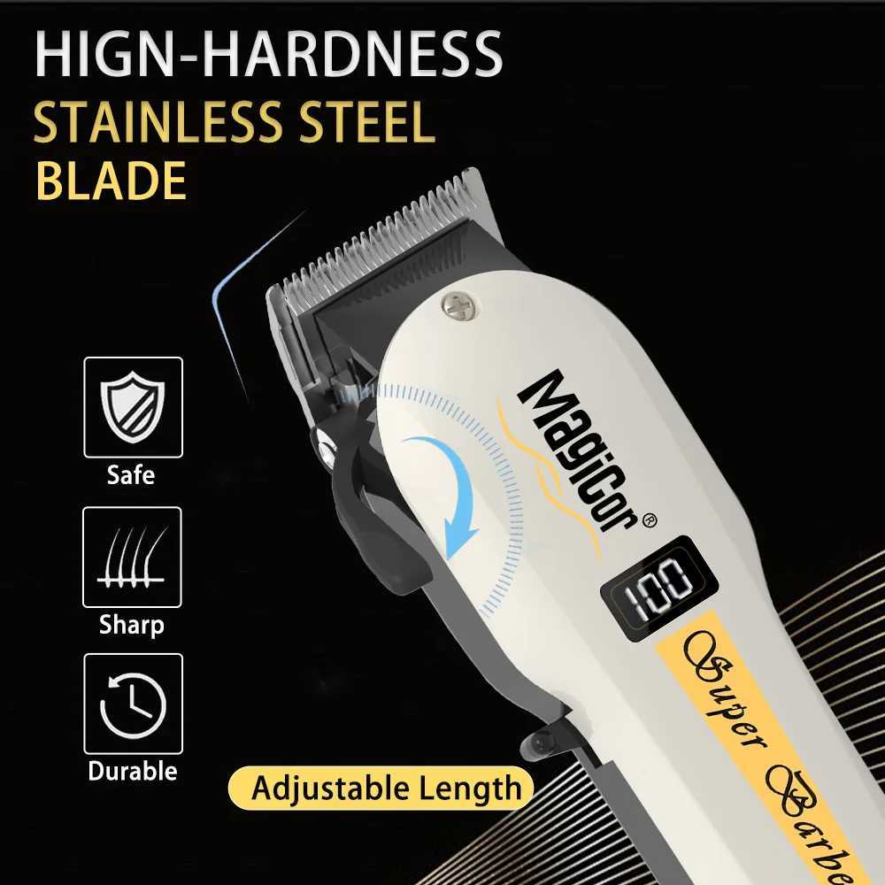 MAGICOR Electric Shaver Barber Cordless Hair Cutting Machine USB Charging Hair Trimmer Portable Hair Clipper Suitable For MenT251120