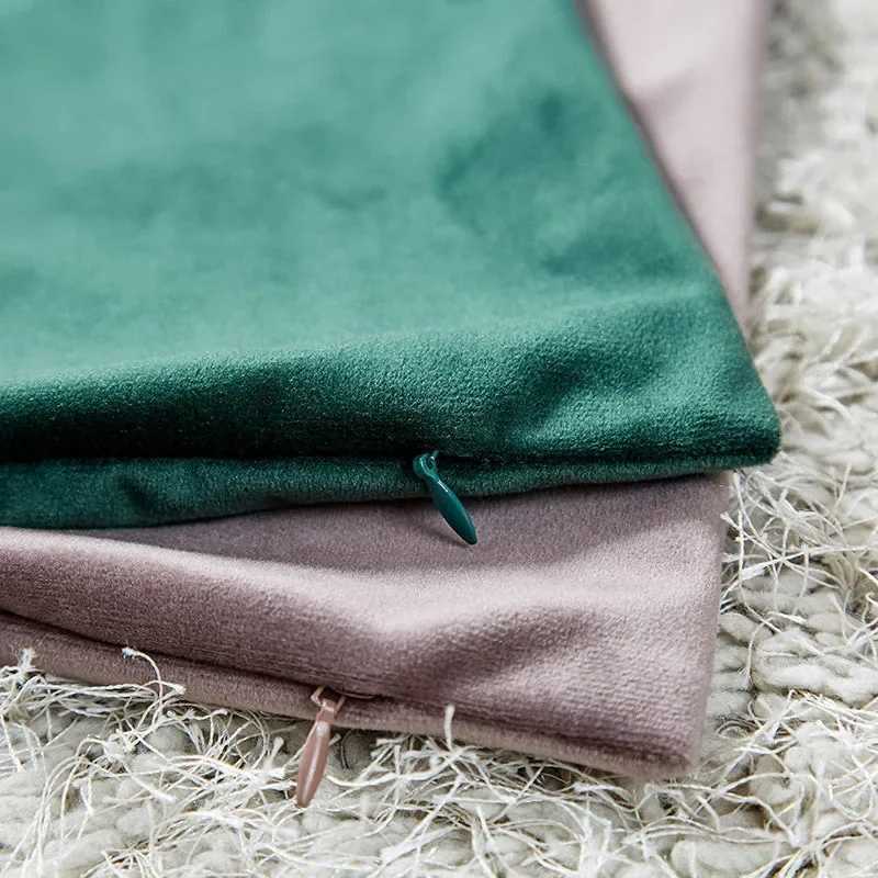 Pillow Case Velvet Cushion Cover Soft Cover 45x45 cm Case for Living Room Sofa Decoration Nordic Home Decor Throw Cover C251120