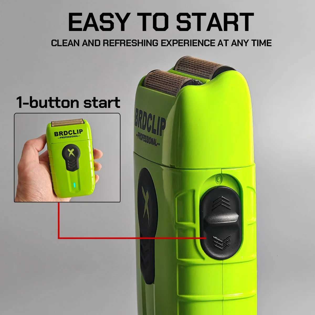 Professional BRDCLIP FA1C FA1T FA1R Set High Motor 8000RPM Hair Clipper Electric Shaver Trimmer Hair Machine DLC Blade with BaseT251120