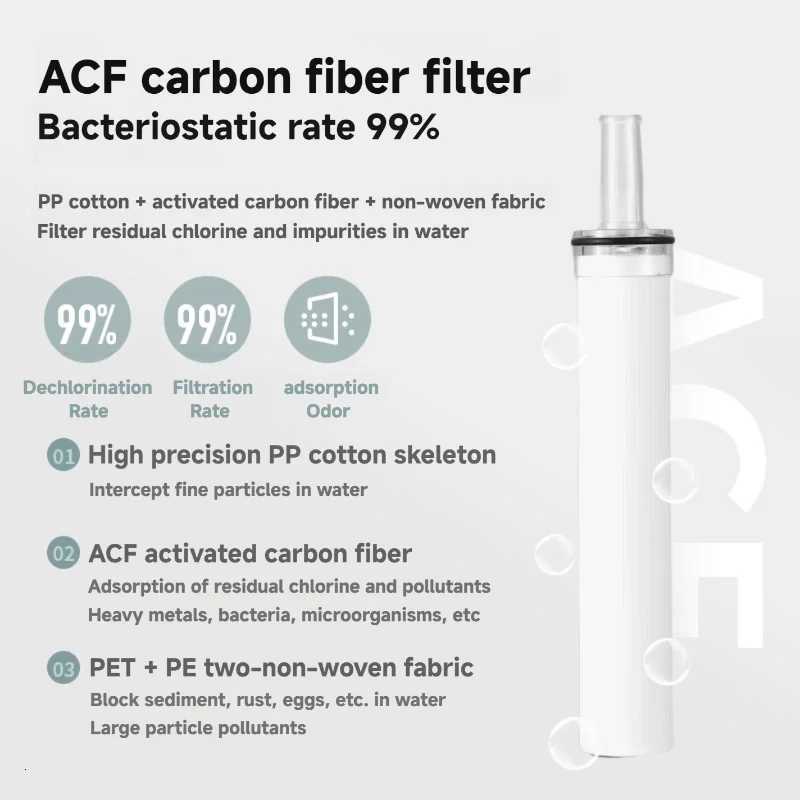 Filter Shower Head Pressure Purification Water Saving Handheld Bathroom Shower Nozzle Bath Showerhead Filtered WaterM251120