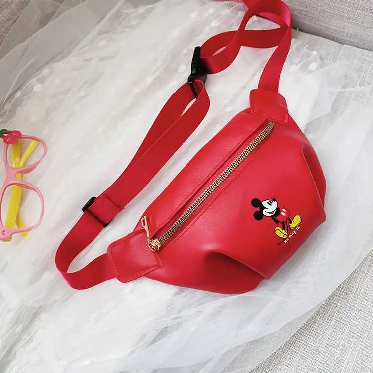 Disney cartoon Mickey Mouse waist bag childrens doll handbag new womens bag fashionable shoulder messenger bagXJ250420