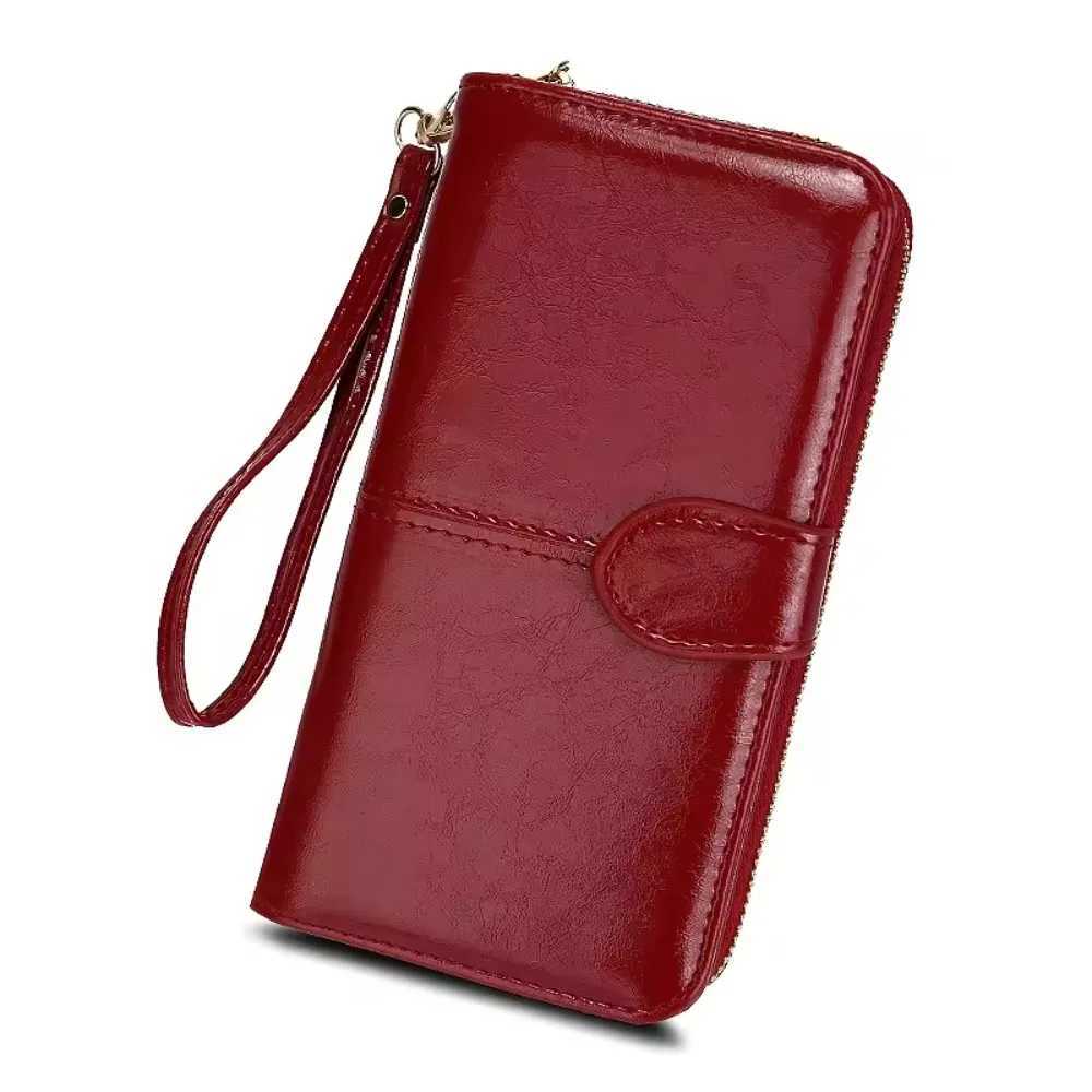 High Quality Womens Wallet Anti-theft Leather Wallets for Woman Long Zipper Large Ladies Clutch Bag Female Purse Card HolderW251120