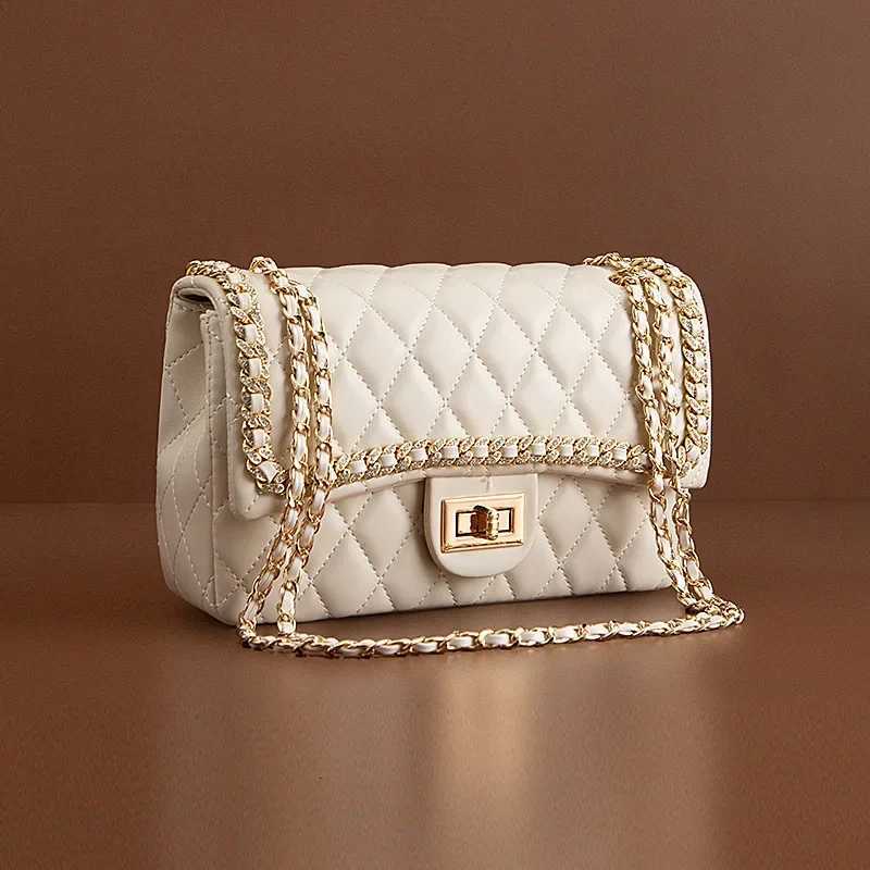 2024 New Trendy Wens Tweed Style Bag With Argyle Chain Shoder Underarm Crossbody Bag Fr Hg Kg Authentic Quality Y251120