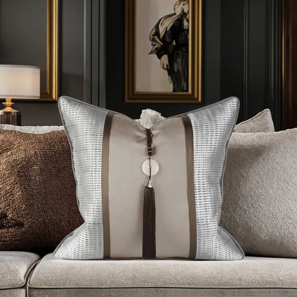 Pillow Case Luxury Patchwork Jacquard Cover Arabic Style Cushion Cover with Tassel 45x45cm 30x50cm for Home Sofa Decor C251120