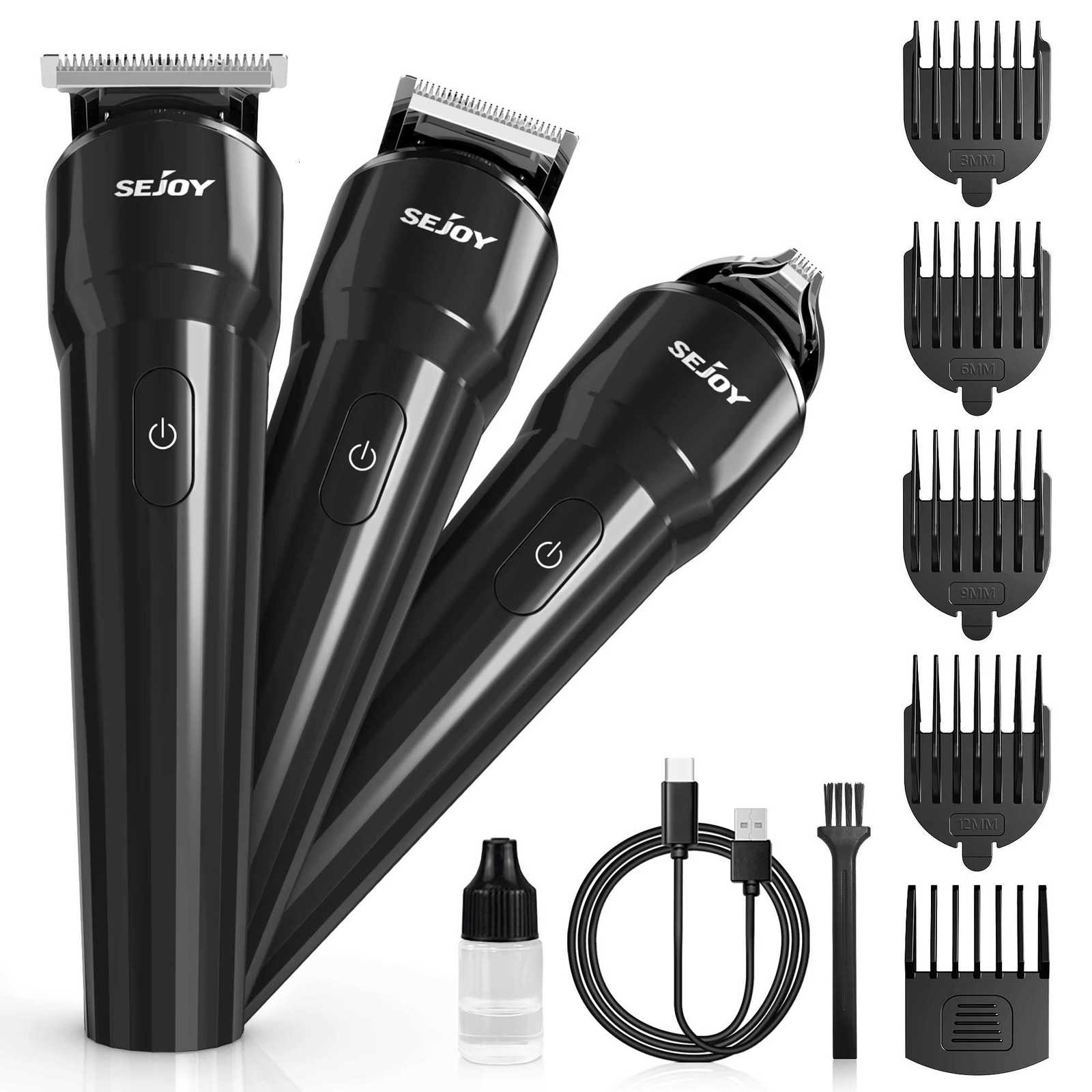 Sejoy 3 IN 1 Electric Hair ClipperBeard Trimmer Multifunctional Body Hair Trimmer for Men Rechargeable Waterproof Hair CuttingT251120