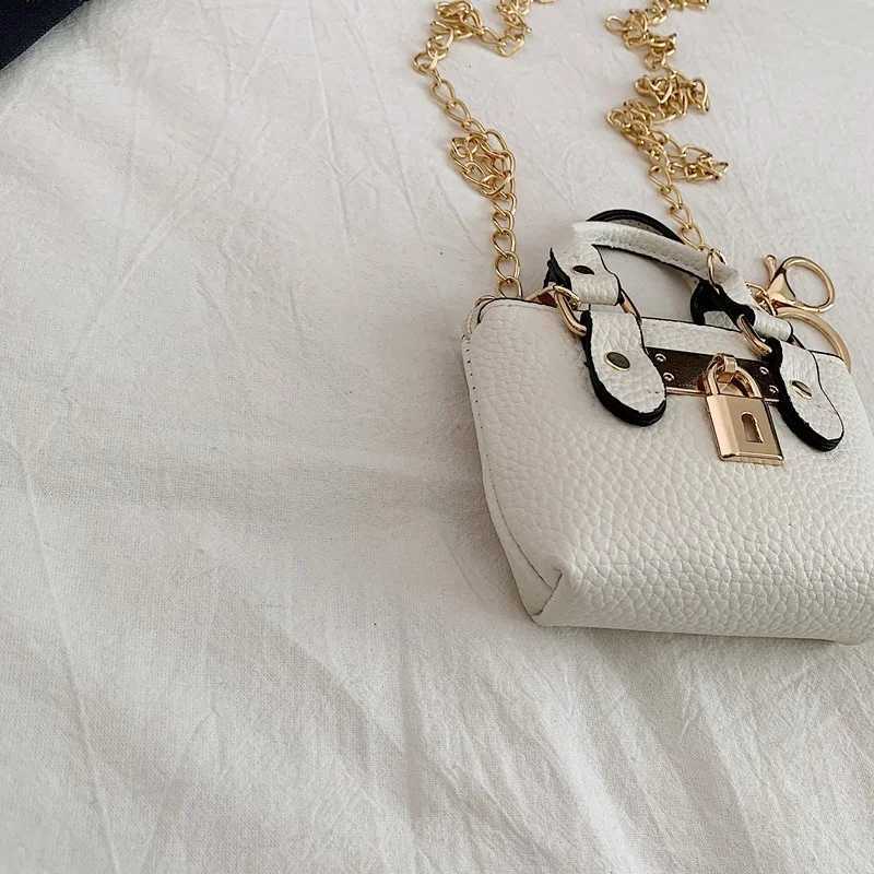 Girls slung hand-held small square bag 2025 summer new classic children carrying one-shoulder messenger bag wallet keychainW251120