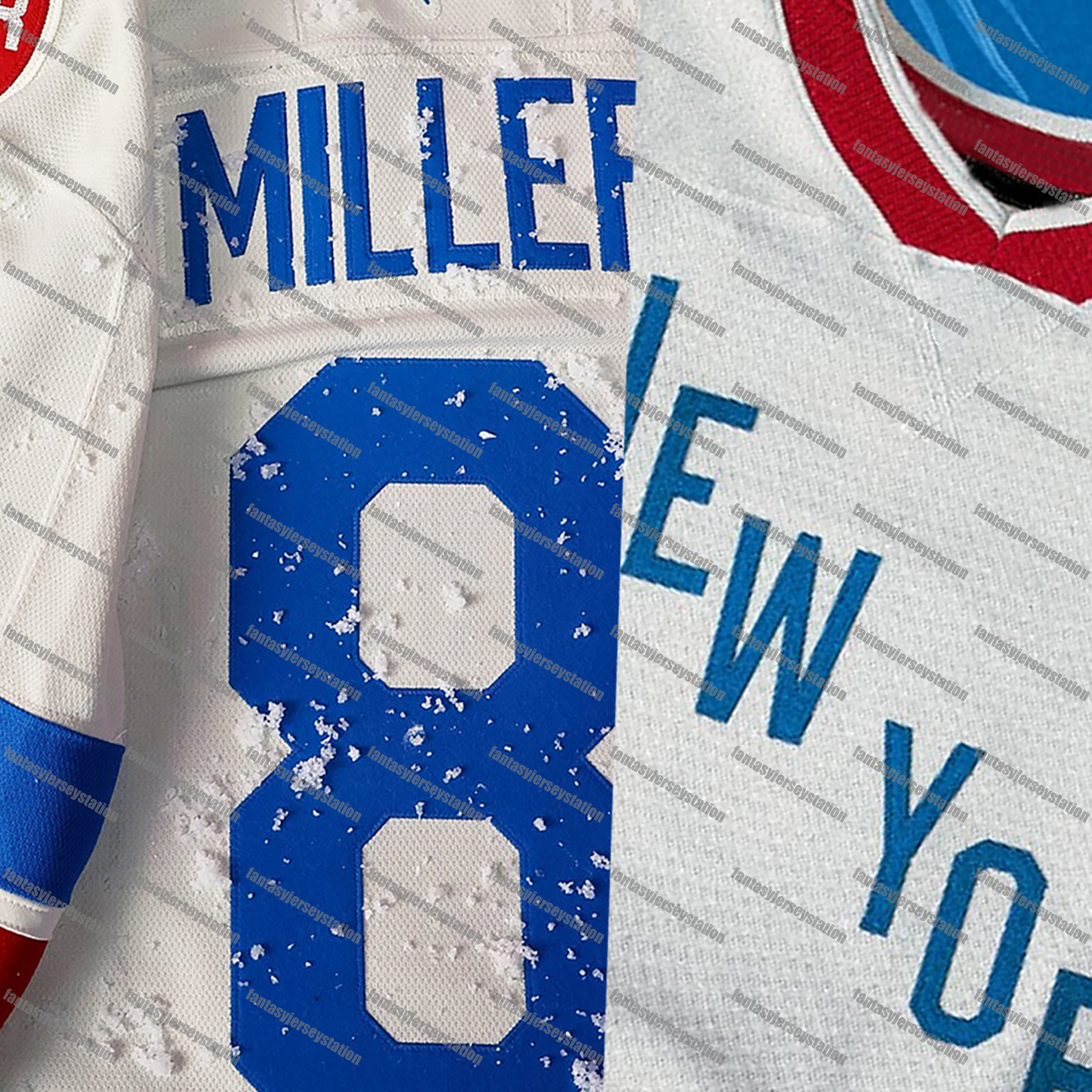 Personalized 2026 WinterClassic Hockey Jersey Laba Quick Rempe Lafreniere Panarin Raddysh Fox Schneider Shesterkin Trocheck Custom Hockey Jersey Men W