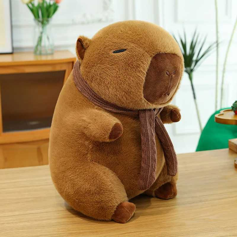 Capybara Plush Toy Set Mommy with 4 Little Capibaras Capibala Plushie Dolls Stuffed Animal Pillow Turtle Backpack Car Decor G251120