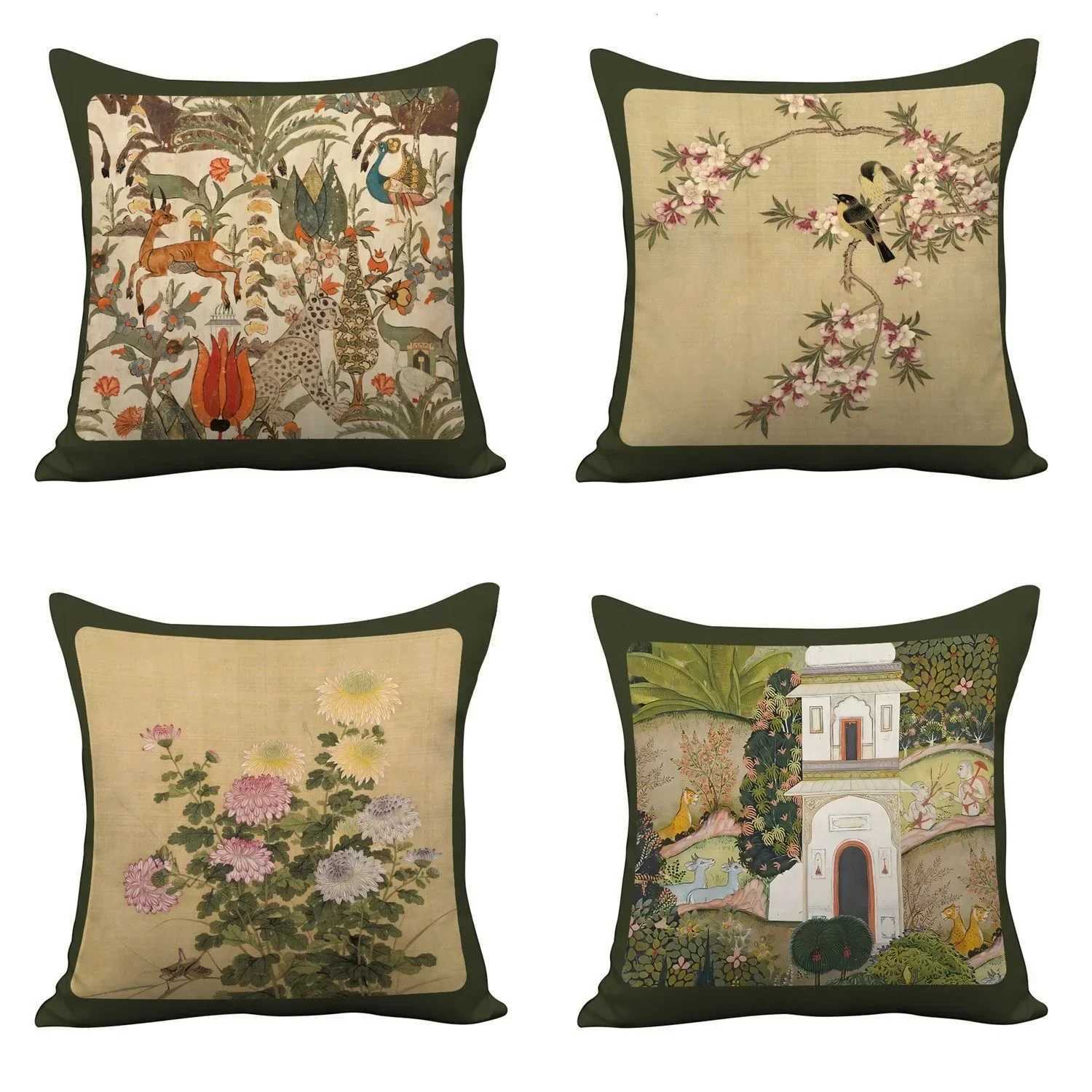 Pillow Case French Chinese Retro Nordic Light Luxury Living Room Cover Sofa Cushion Cover Bedroom Bedside case C251120