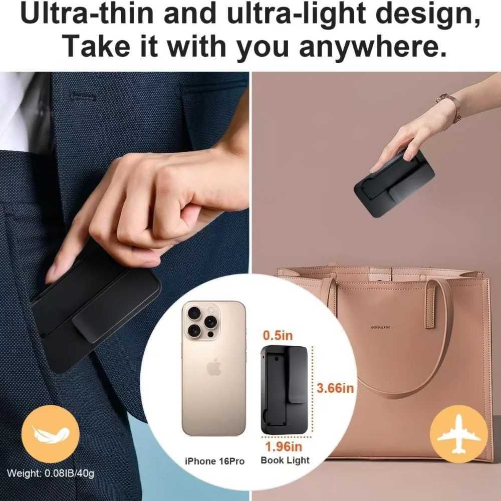 Usb Recharege Bookmarks Read Lamp Mini Reading lights Learning Clip Lights Small Folding Book Light Portable Reading Night Light M251120