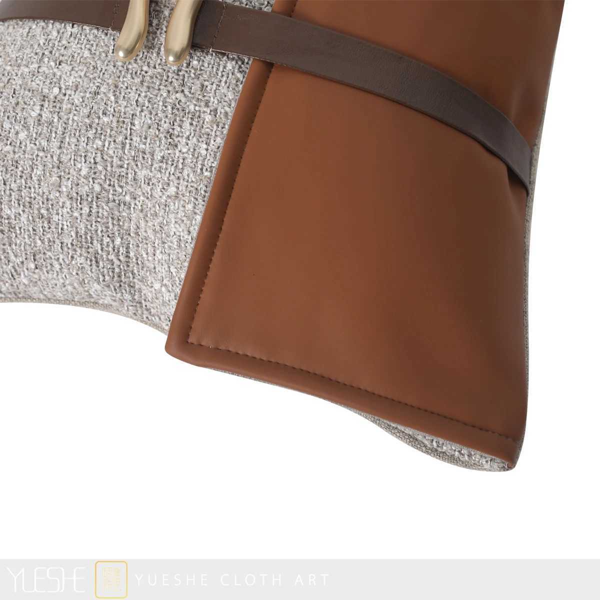 Pillow Case Modern sofa high-end luxury model room hotel living room soft bag waist case back cushion C251120