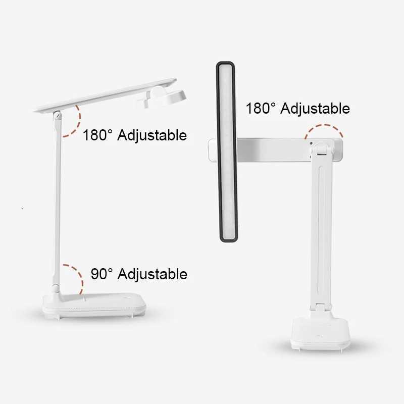 Table Lamp LED Desk Lamp USB Rechargeable Hanging Magnetic Light Reading Light Office Accessories For Desk Bedroom Bedside Table M251120