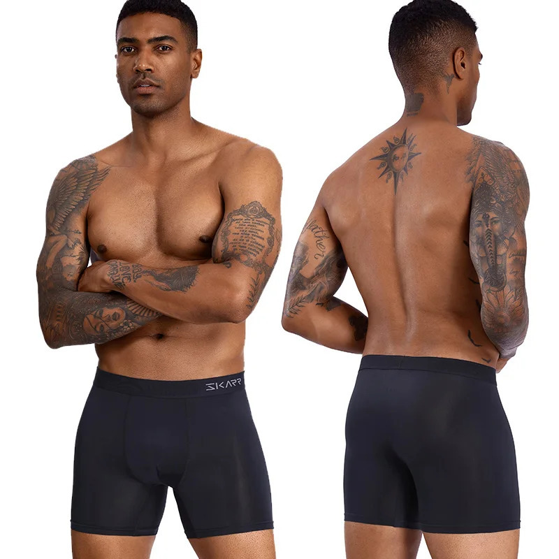 5 mens underwear polyester boxing bag sexy shorts ice silk pants 250417