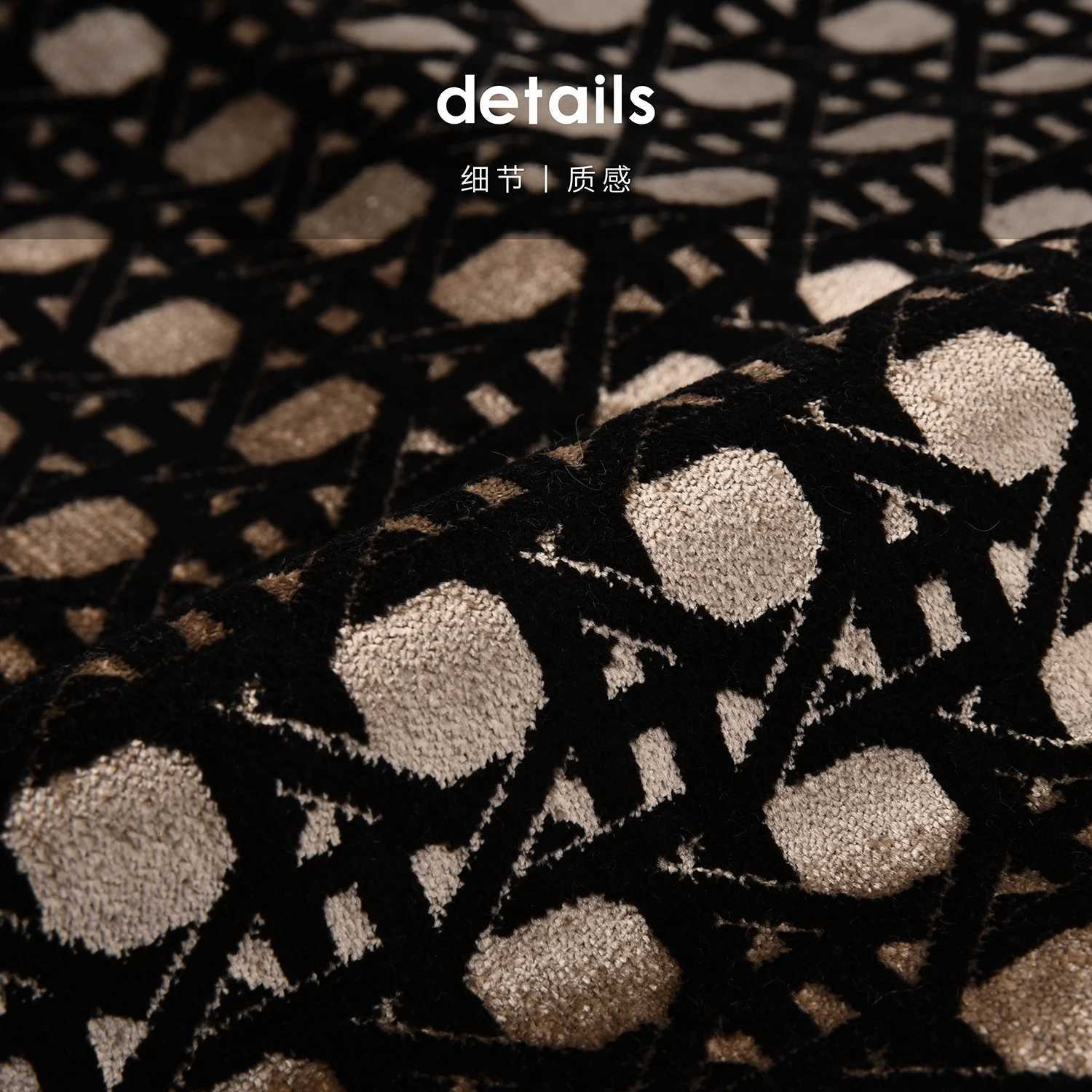 Pillow Case Luxury Villa Model Room Imported Velvet Black Coffee Gold Sofa Living Room Bedhead Square Cushion C251120