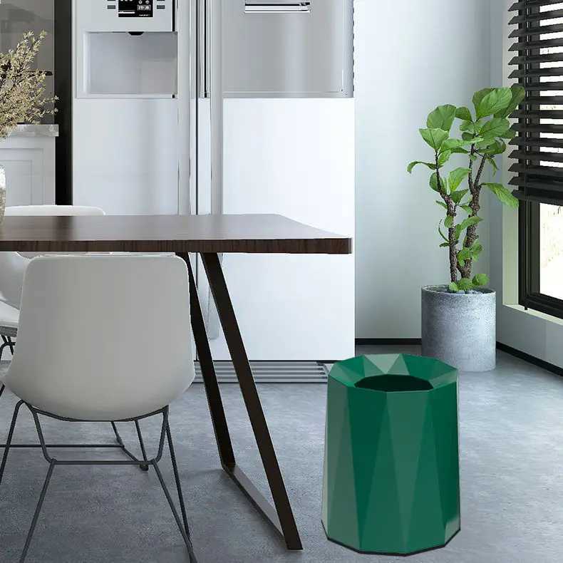 Nordic Style Plastic Trash Can Home Solid Bedroom Living Room Modern Creative Simple Commercial Large Capacity Waste Bin ZD130 C251120