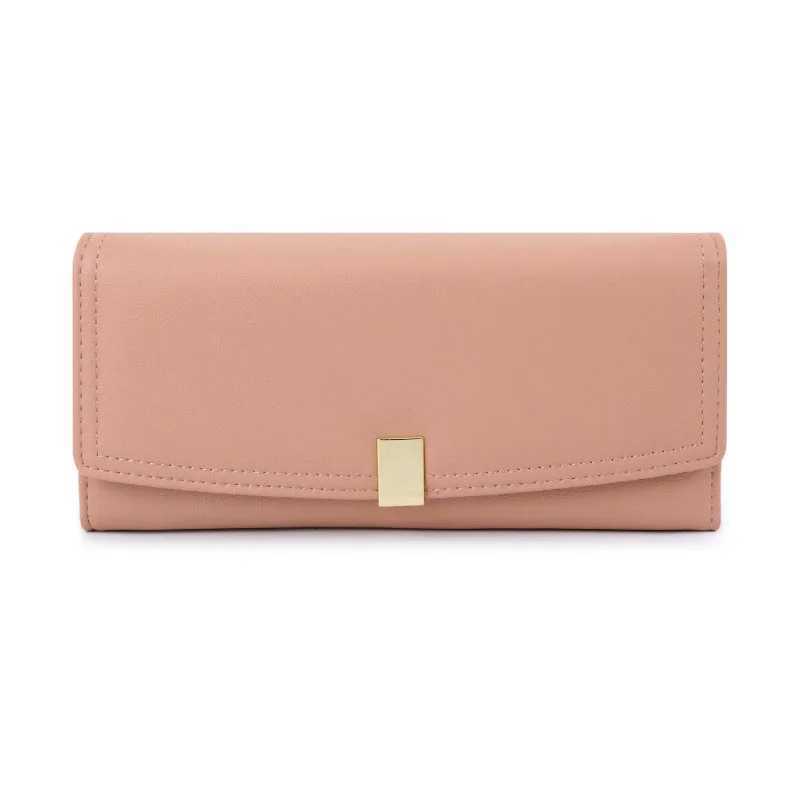 Elegant Women Wallet PU Leather Fold-over Purse ID Card Holder Ladies Wallet Female Hasp Clutch billetera bolas billeteraW251120