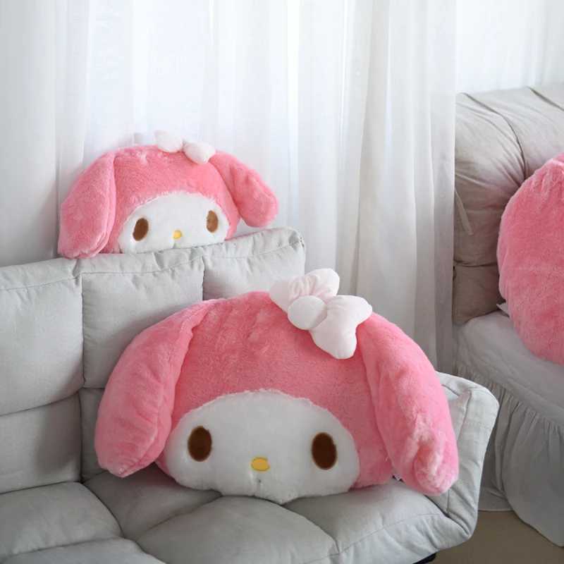 Soft My Melody Plush Toy Big Size Hug Pillow Comfortable Back Cushion Lovely Japanese Style Plushies Sofa Decorative Pillow G251120
