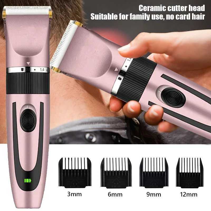 Electric Hair Trimmer Shaver Home Trimmers For Men Hair Clipper Professional Rechargeable Shavers Barber Hair Cutting MachineT251120