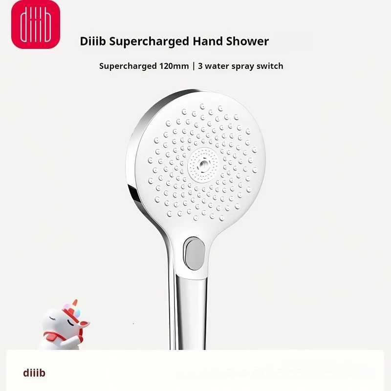 Diiib Pressurized Three Functions Switch Screw Size G1/2 Large Panel Powerful Water Household Universal Bathroom Shower HeadM251120