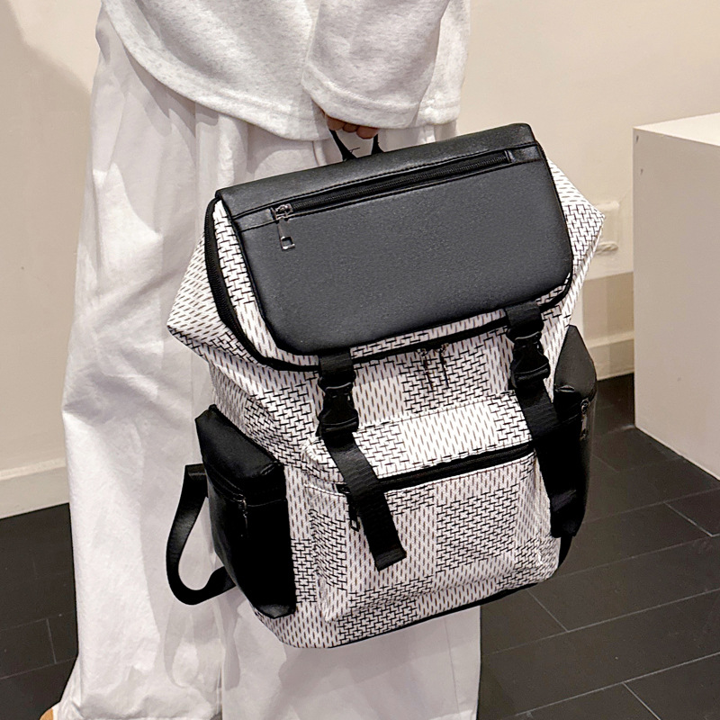 Free Shipping Personality Clamshell New Travel Backpack Large Capacity Out Sports Backpack Business Leisure Travel Backpack 2025