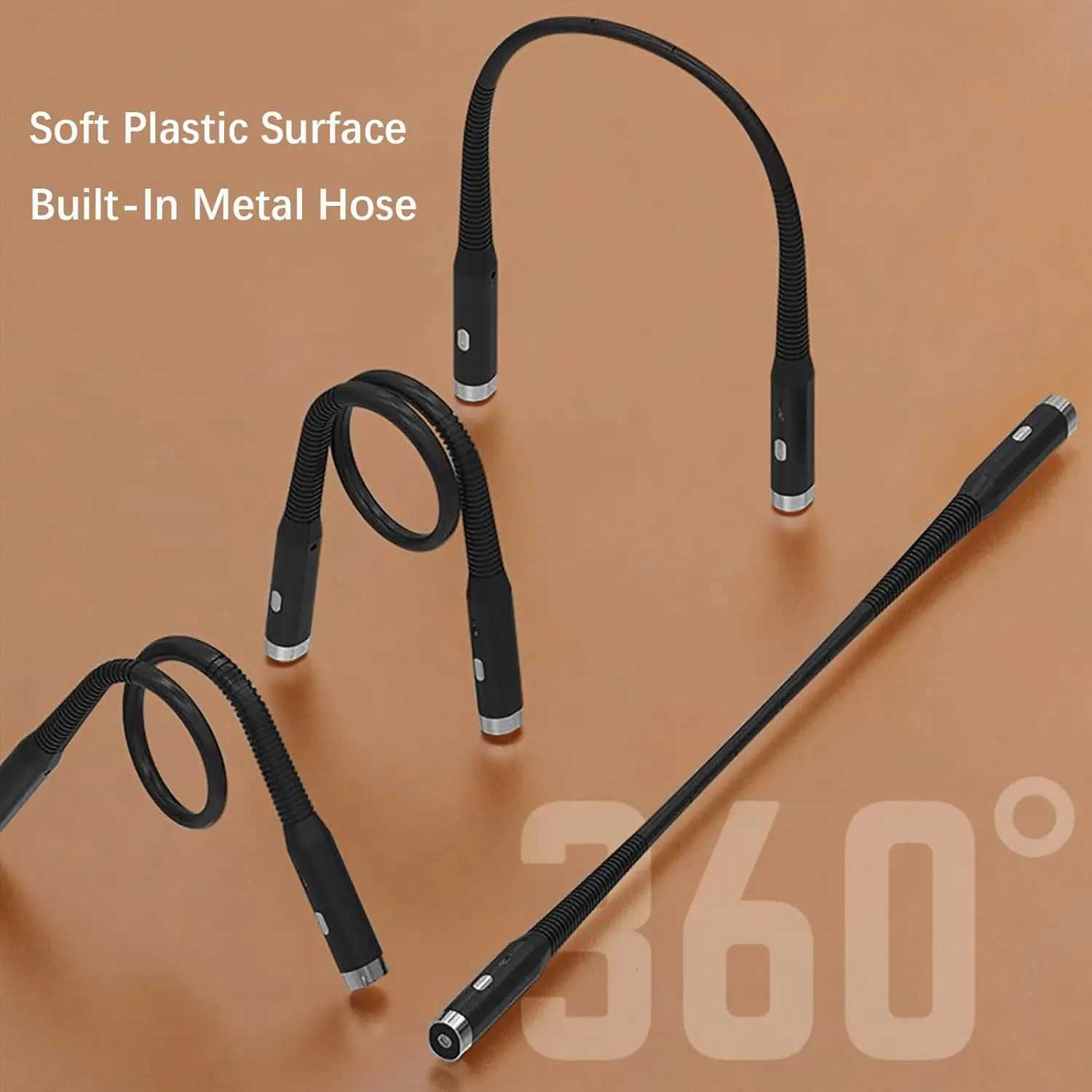 LED Reading Neck Light Usb Rechargeable Book Lamp 360 Flexible Reading Book Light Read Neck Lamp Study Reading Night Light M251120