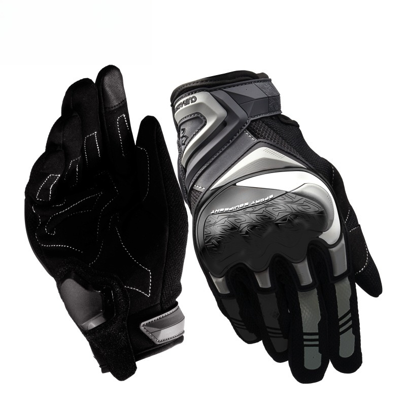 Motorcycle gloves, four season outdoor riding protection, motorcycle road rider off-road touch screen reflective gloves for men