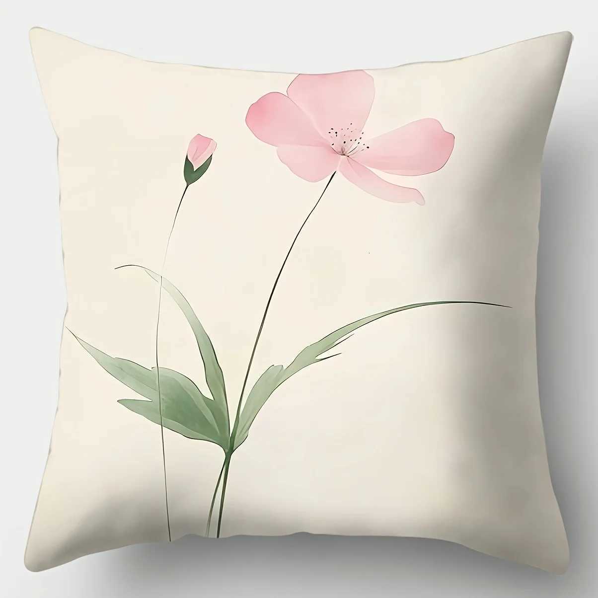 Pillow Case 4pcs set sofa cover modern minimst and elegant blue floral case 177 inches 177 inches single-sided print C251120