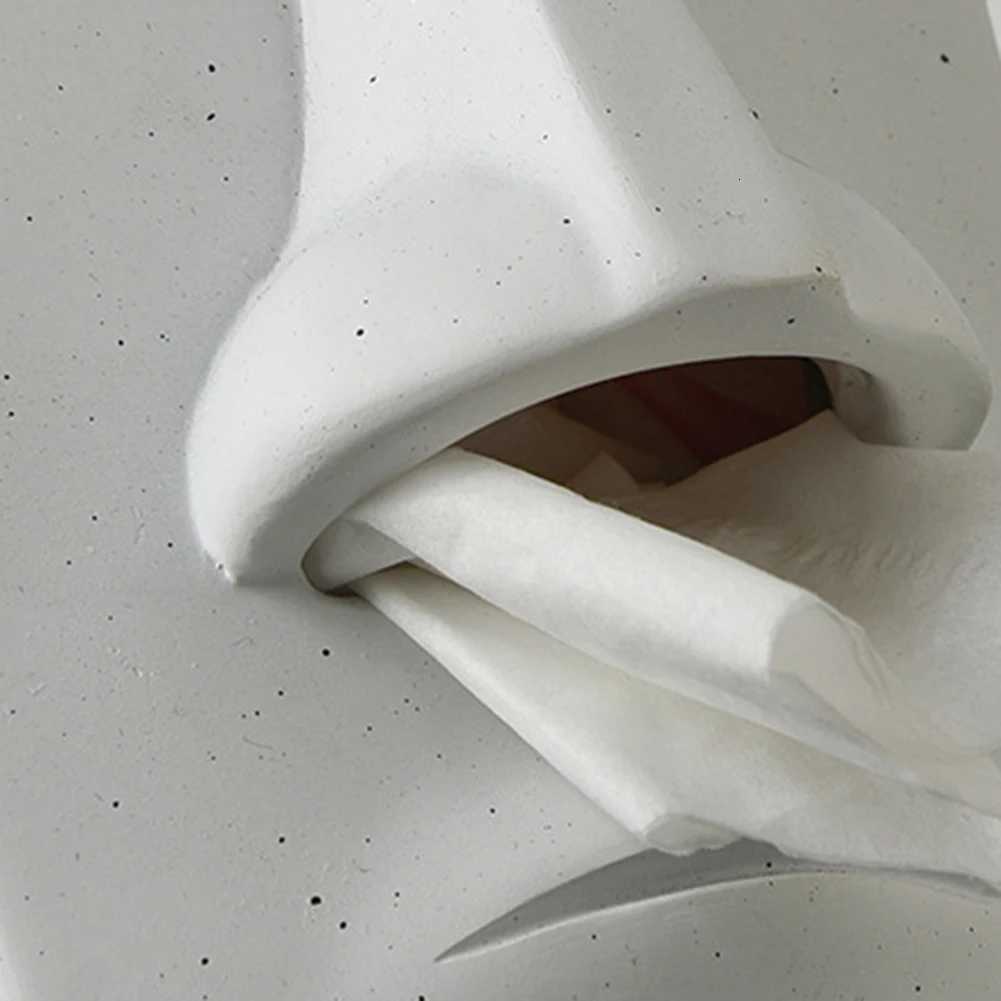 Stone Figure Tissue Box Waterproof Creative Tissue Paper Box Environmentally Napkin Paper Holder Decoration for Home Living Room C251120