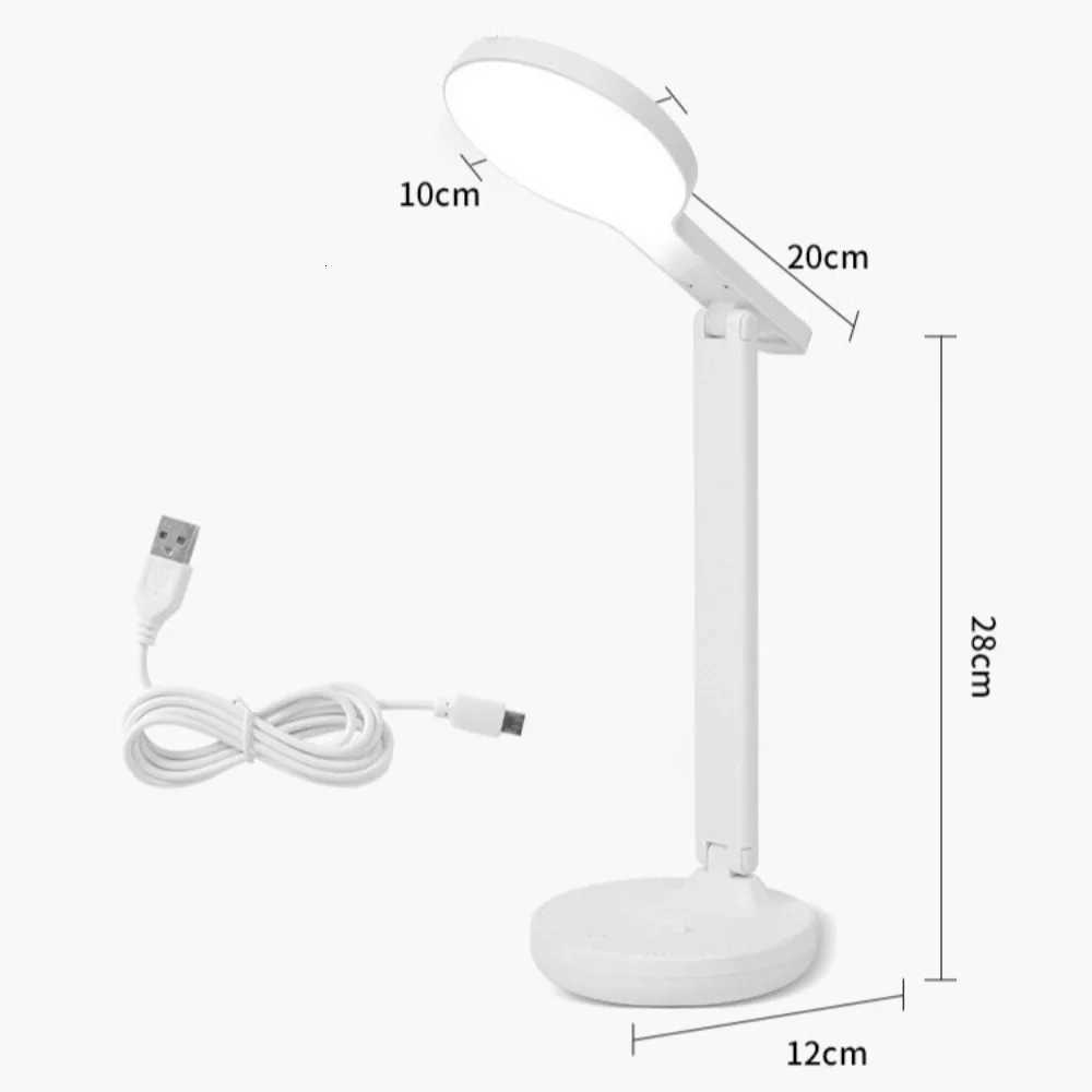 LED Lamp USB Plug-in Three-level Dimming Desk Lamp The Base Can Be Used As A Stand To Fold Eye Protection Reading Night Light M251120