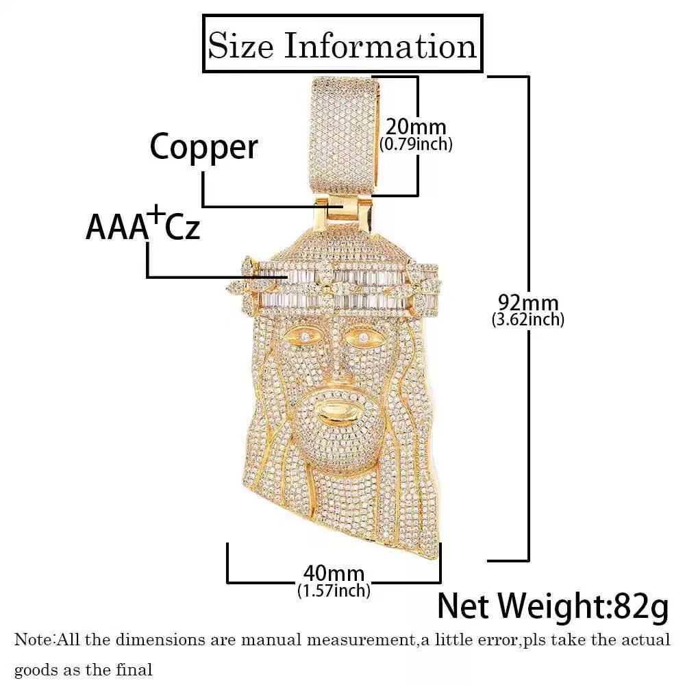 necklace moissanite chain custom pendant Pass Dia Tester FL Hip Hop Jewelry S Jesus Free of charge delivery