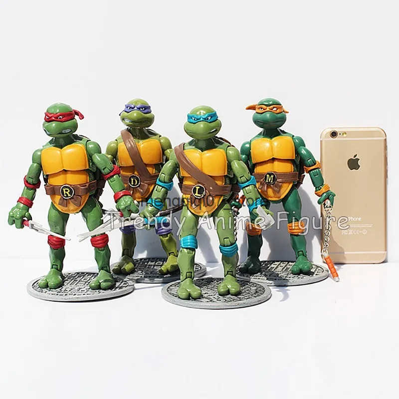 4 pieces/set TMNT turtle action pictures 2012 movie turtle series Michelangelo Donatello Rafael Leonardo 17cm model toy Q250420