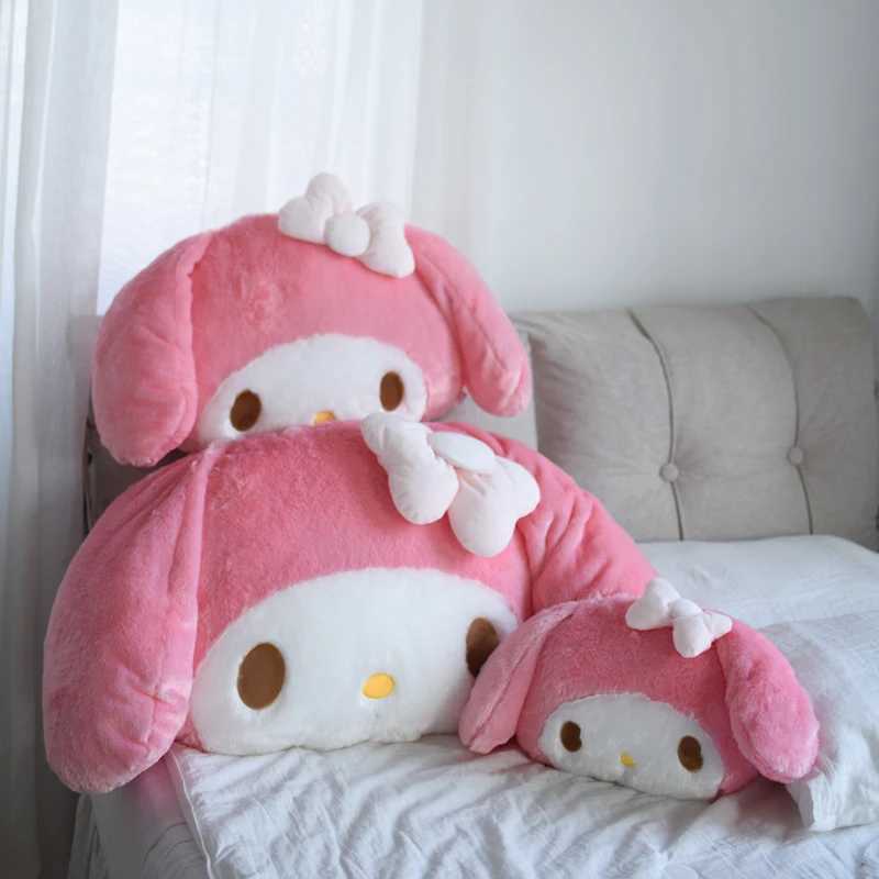 Soft My Melody Plush Toy Big Size Hug Pillow Comfortable Back Cushion Lovely Japanese Style Plushies Sofa Decorative Pillow G251120