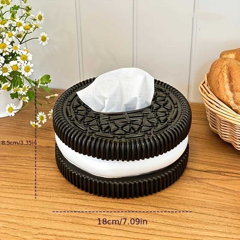 1 creative black and white tissue box holder high-end tissue box for home living room bedroom desktop C251120