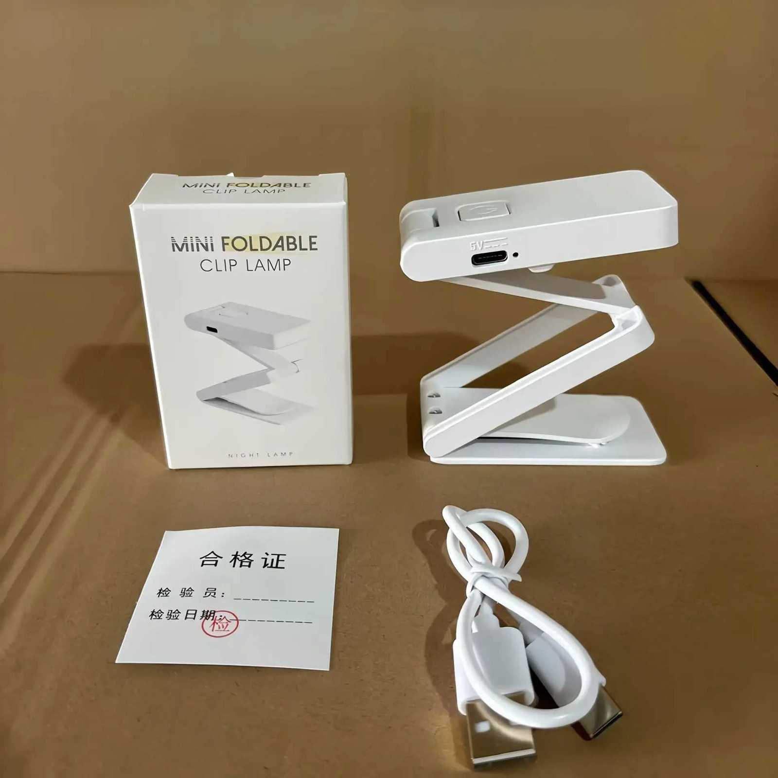 New Night Lights USB Rechargeable Folding Portable Reading Book Lights Eye Protection 3 Light Colors Adjustable Brightness Lamp M251120