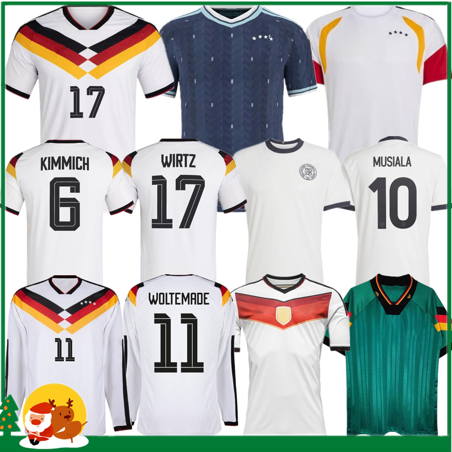 2026 Germany 125 Year Anniversary Soccer Jerseys Player HUMMELS GNABRY WERNER MUSIALA MULLER HAVERTZ WIRTZ PAVLOVIC GUNDOGAN Men Football Shirts Kids 1990 2014