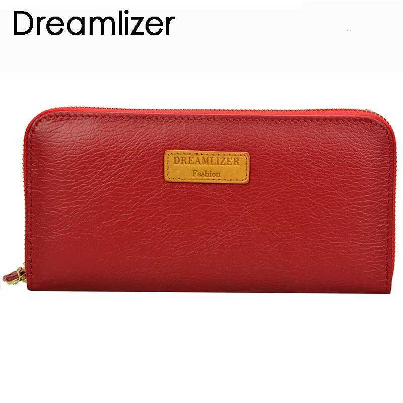 Genuine Leather RFID Blocking Wallet for Women Long Clutch Purse Female Coin Purse Phone Clutch Portefeuille FemmeW251120
