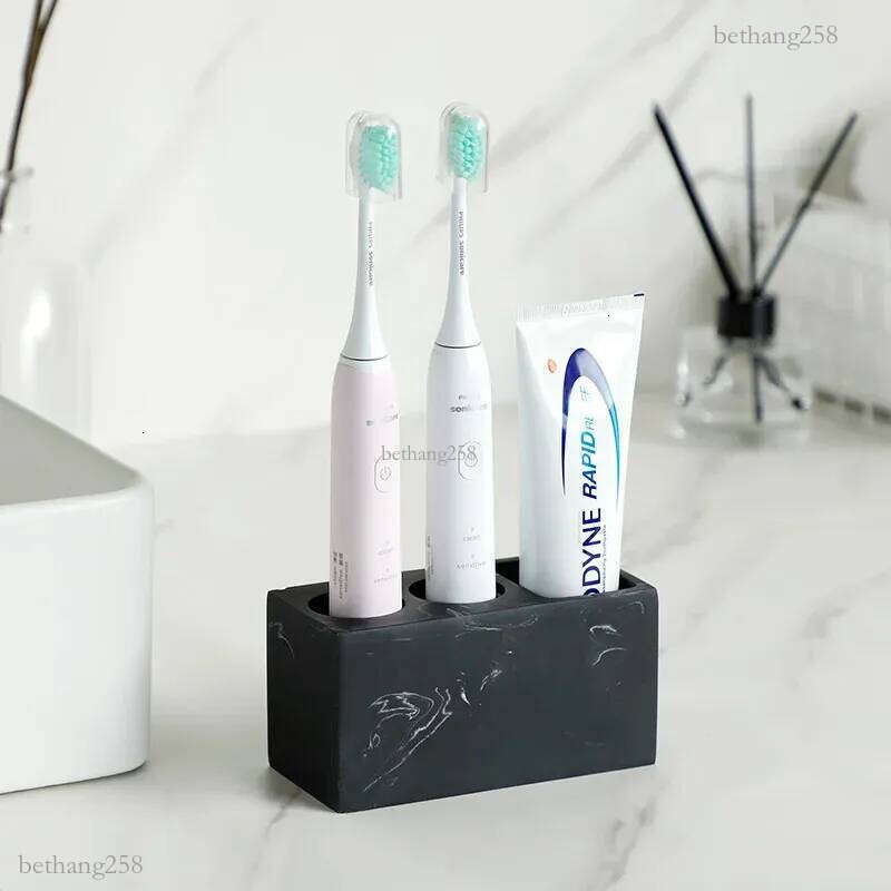 Electric Toothbrush Holder Black Bathroom Organizer Tooth Brush Holder Toothbrush Bathroom Tool Toothpaste Storage Rack White 240806