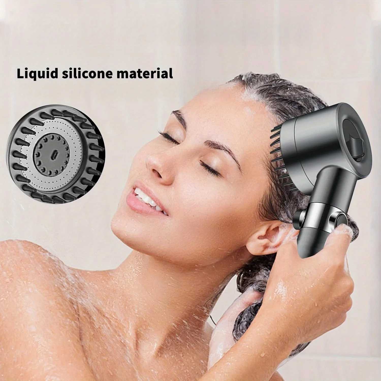 2025 new ion drop shower head with handheld filter shower turbocharger with multiple spray modes built-in filter on/off switchM251120