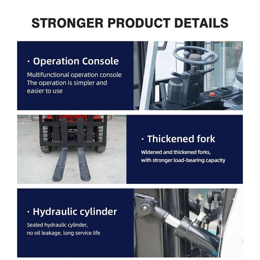 Hilt Electric Forklift, New Energy Lithium Battery Forklift, 1T2T3T5T Automatic Handling and Lifting Electric Forklift