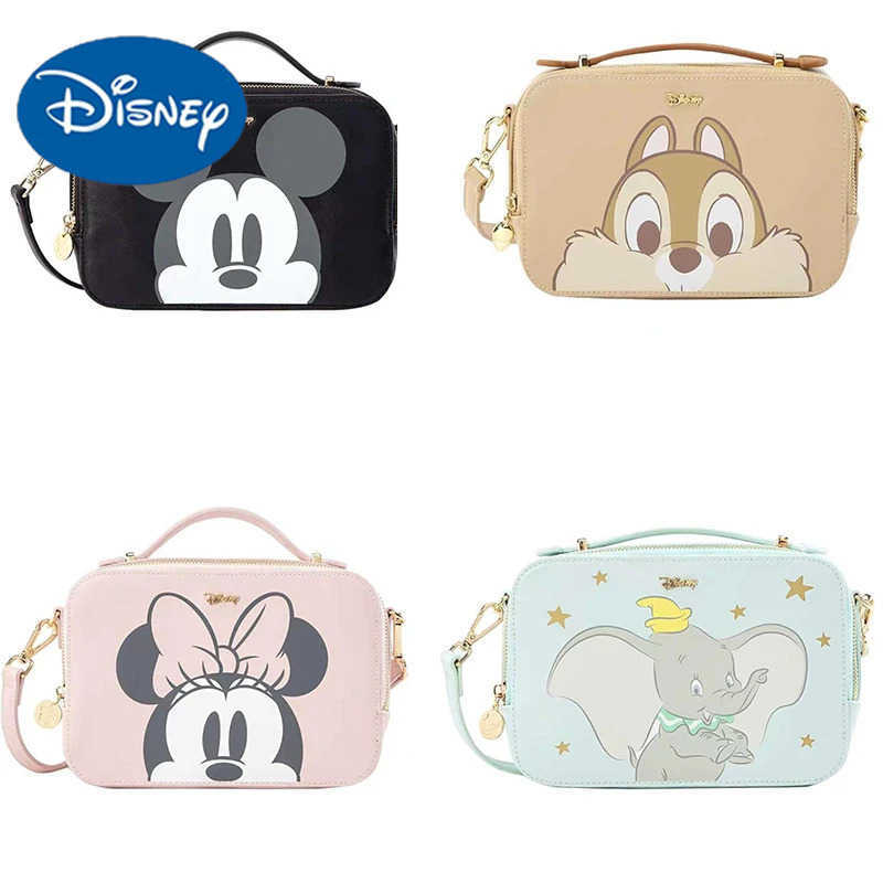 Disney Mickey Mouse Women Camera Bag Cartoon Cute Messenger Bag Shoulder Bag Fashion Mickey Small Hand Bag Square BagXJ250420