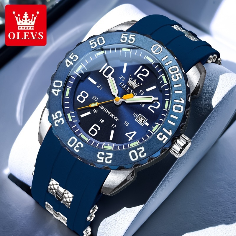 OLEVS Designer Men's Watches Are Particularly Elegant Multi-functional Waterproof Quartz Watches Men's Quartz Luxury Watches, Free Delivery 