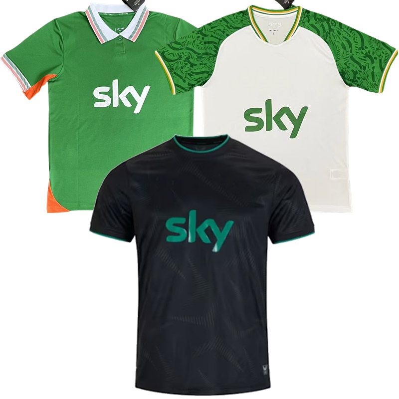 2025 2026 2027 Ireland Republic of Soccer Jerseys PARROTT IDAH KENNY FERGUSON AZAZ OGBENE CULLEN COLLINS O'SHEA O'BRIEN National football shirt