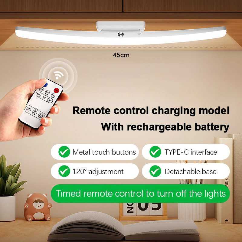 Desk Lamp Hanging Magnetic Table Lamp Led Usb Rechargeable Stepless Dimming Cabinet Closet Wardrobe Night Light M251120