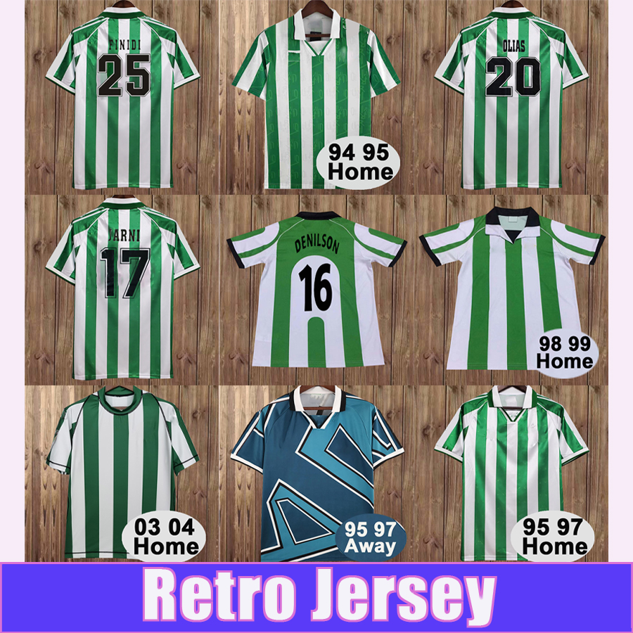 1997 1998 DENILSON OLIAS FINIDI Retro Mens Soccer Jerseys JARNI 91 92 Home Grenn White Away Football Shirt Short Sleeve Vintage Adult Uniforms