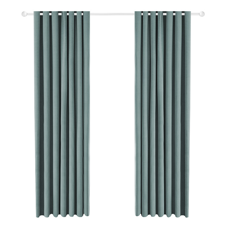 D330 Shaoxing Keqiao modern simple high light-shielding cotton and linen curtains home decoration bay window living room bedroom sunshade curtain