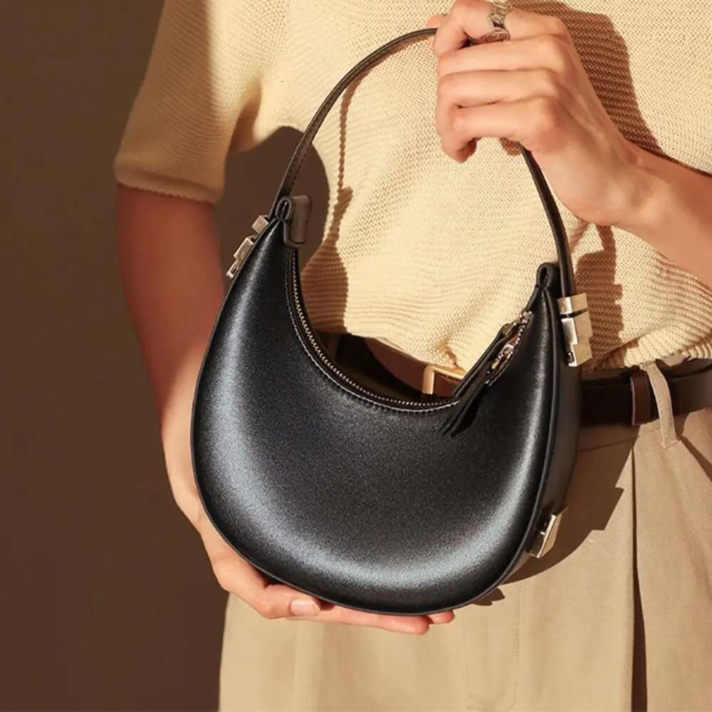 Creative Half Moon Bag Minimalist Style PU Leather Women S Shoulder High End Armpit Handbag Fashion Tote Bags Purse Bag