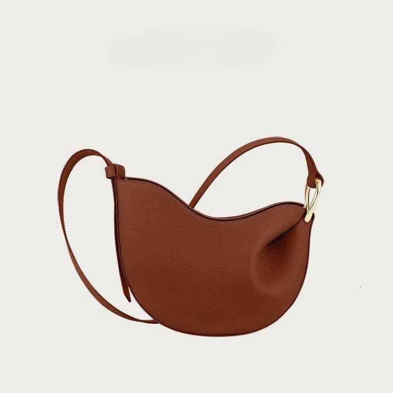 Popar French Bead Bag For Wen New Small Design Under Arms Simple Leather Strap Bag For Wen 2025 Y251120