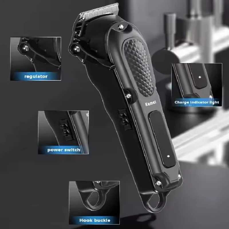 Kemei Electric Hair Clipper USB Rechargeable Cordless Beard Trimmer Men Powerful Electric Hair Clipper Trimming Tool KM-1071T251120
