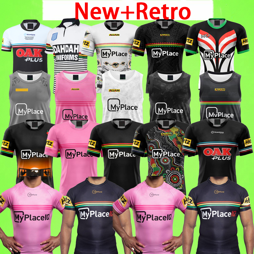 New + Retro Penrith Panthers 2025 2026 Rugby Jerseys vest 25 26 Mens League shirt Indigenous version Special Edition Tee Mens Training uniform ALTERNATE kids Pre Match