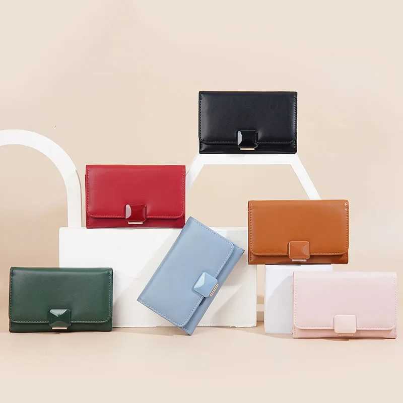 New Luxury Women PU Leather Fashion Short Wallet Multi-slot Card Holder Zipper Hasp Purse Red Coin Clutch Bag Carteira FemininaW251120